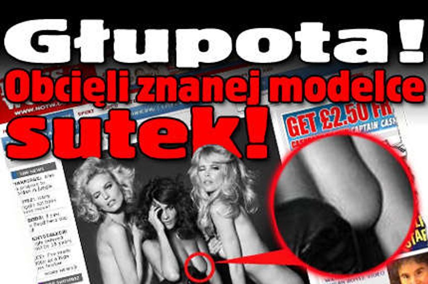 Głupota! Obcięli znanej modelce sutek!