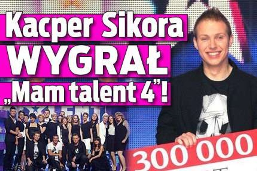 Kacper Sikora wygrał "Mam talent 4"!