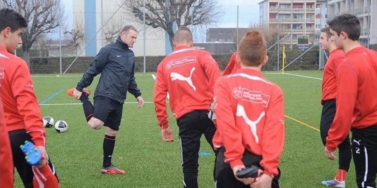 Rooney za karę pracował z dzieciakami