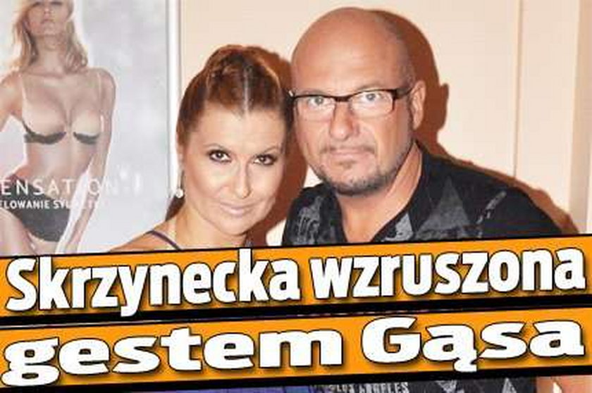 Skrzynecka wzruszona gestem Gąsa