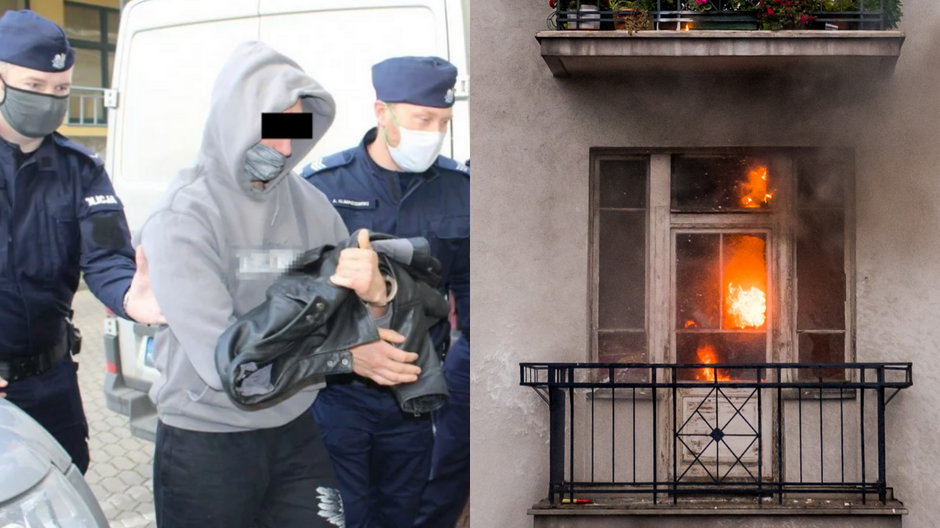 Podejrzany o podpalenie mieszkania zatrzymany przez policję 