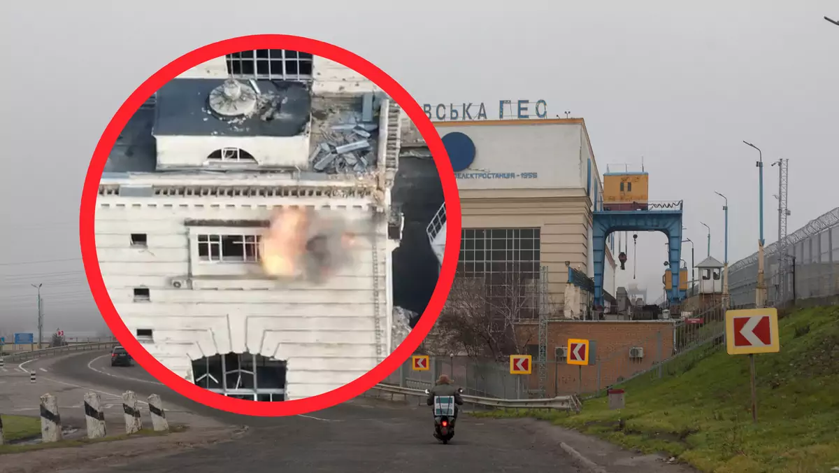 Eksplozja radaru w Nowej Kachowce