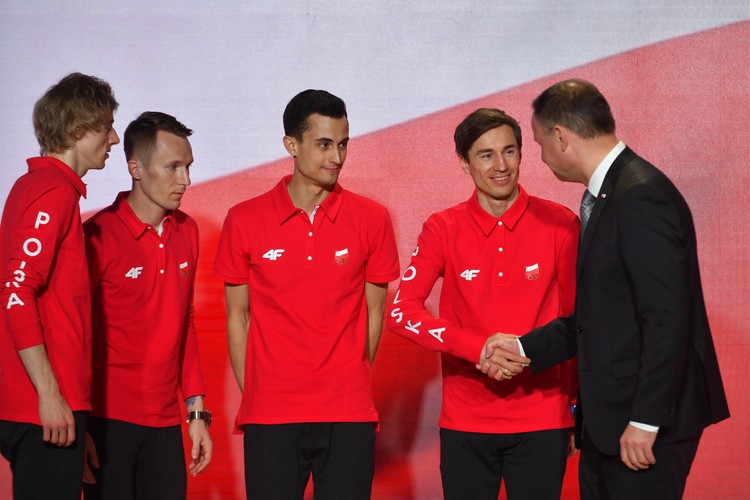 Prezydent Andrzej Duda na Gali Olimpijskiej w Warszawie