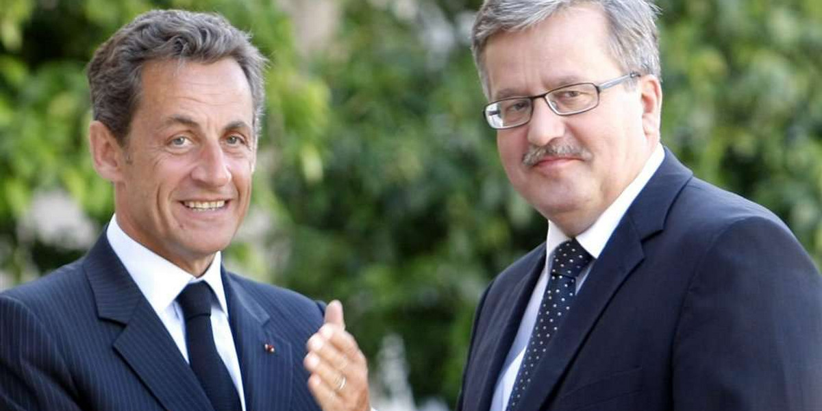 Komorowski bez żony u Sarkozy'ego