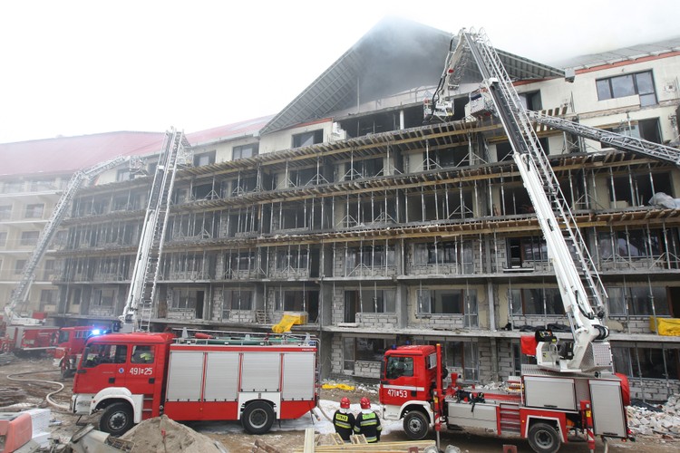 Pożar w hotelu Gołębiewski