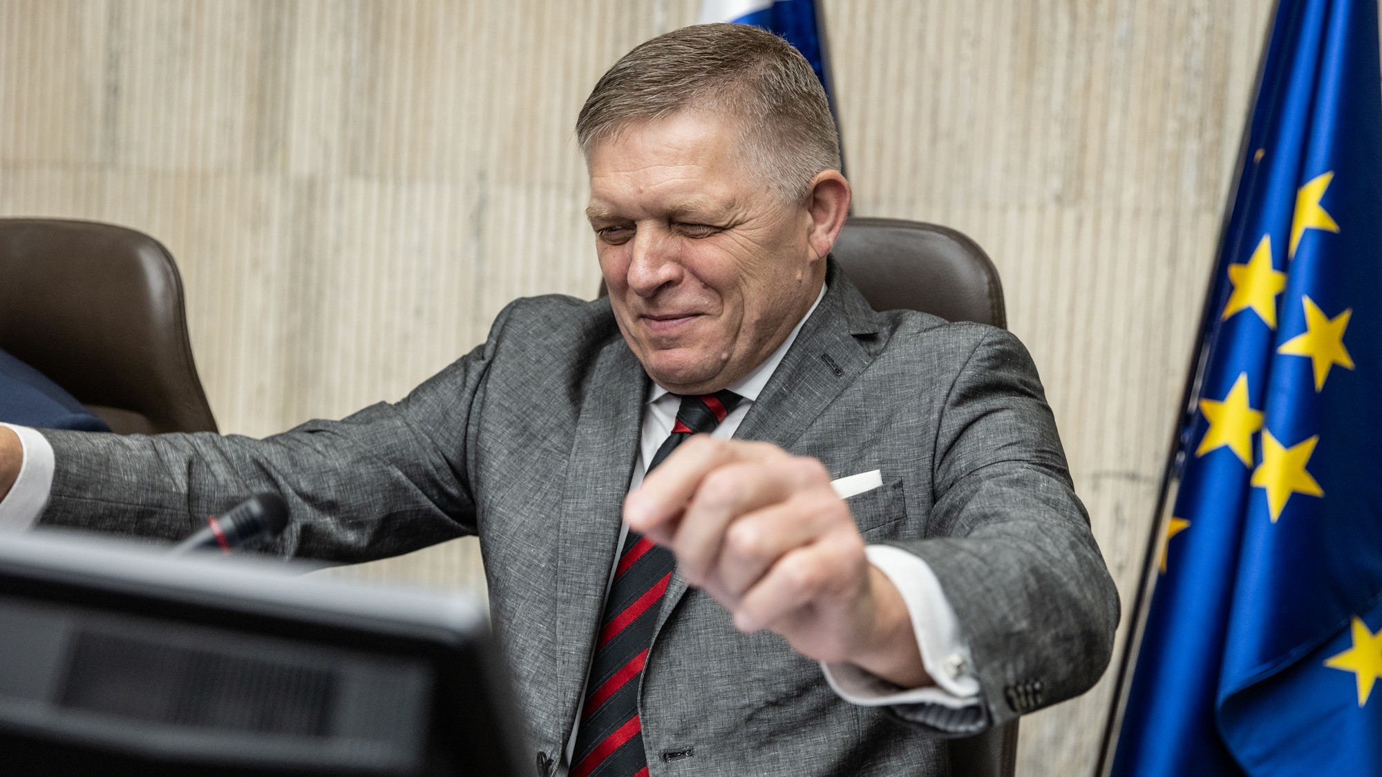 Premier Robert Fico na zasadaní vlády SR 10.7.2024