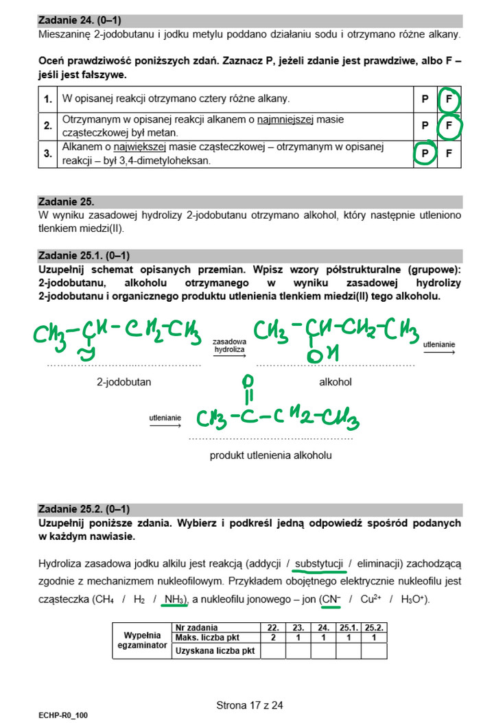 Matura rozszerzona z chemii 2021 - arkusze - rozwiązanie