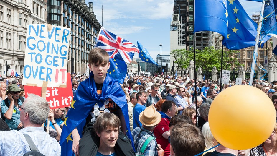 Protest przeciwko Brexitowi w Londynie