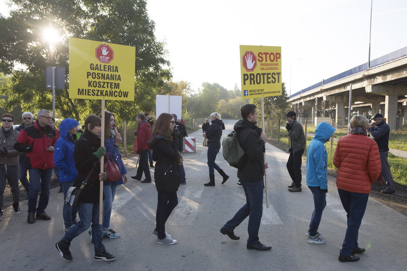 Protest na Milczańskiej