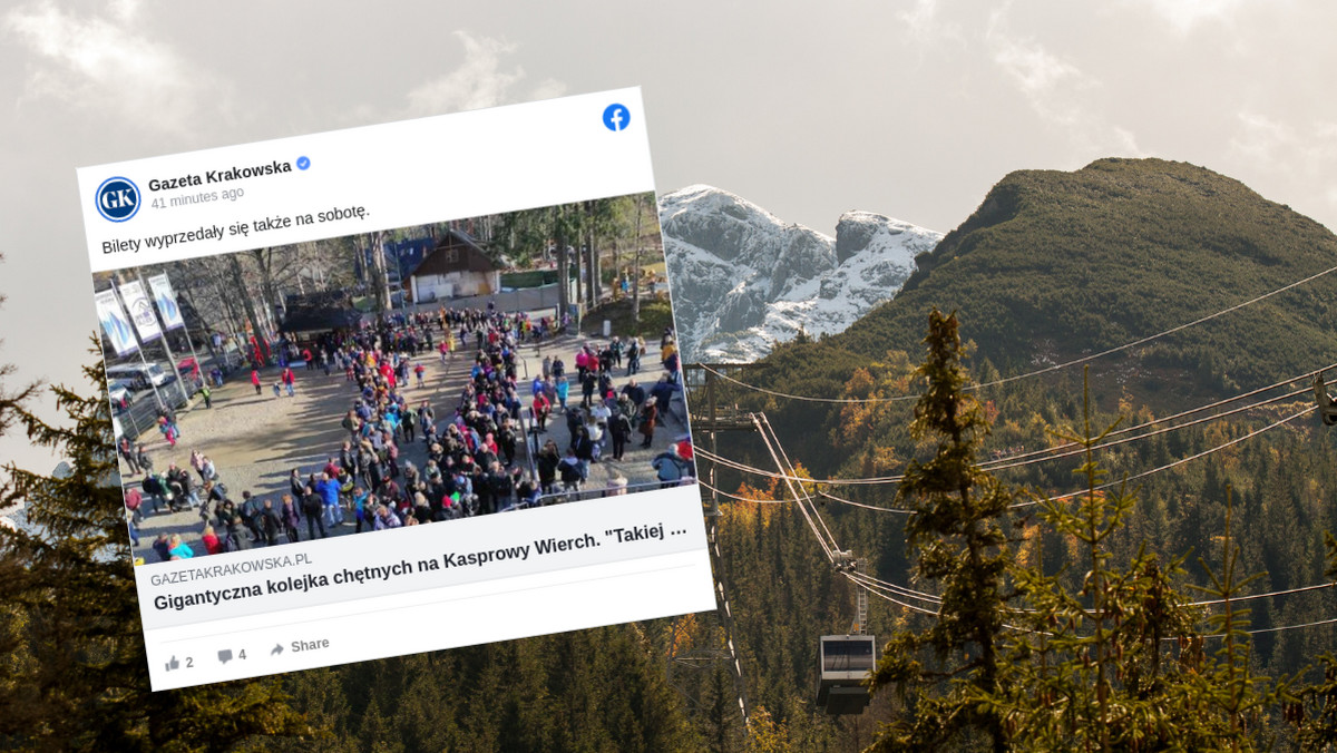 Zakopane. Turyści na szlakach i w dolinach, kolejki do atrakcji w mieście