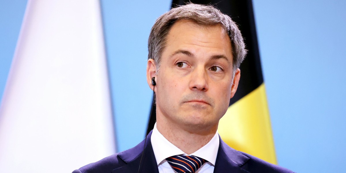 Premier Belgii Alexander De Croo nie chce sprzeciwu w rządzie.