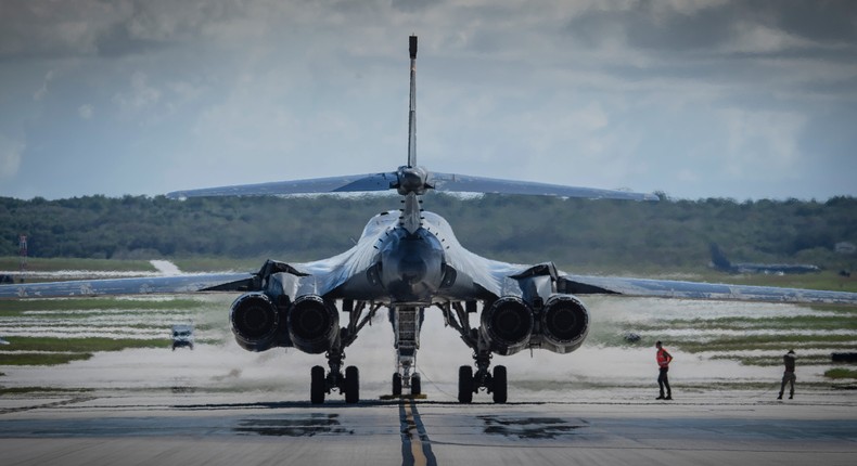 US airfield expansions and fortification efforts in the Western Pacific have been modest compared to China's, a new report says.US Air Force Photo by Tech. Sgt. Chris Hibben