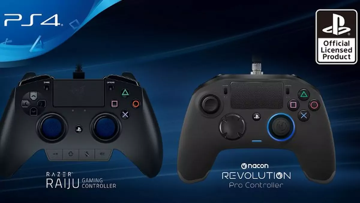 Sony prezentuje dwa nowe, profesjonalne kontrolery do PS4 - oto Razer Raiju i Nacon Revolution