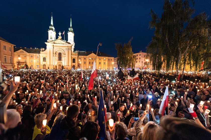 Protest przeciwko ustawie o zmianie Sądu Najwyższego