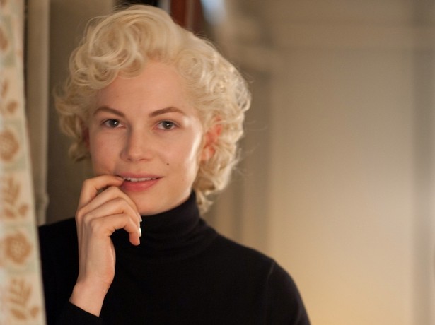 Michelle Williams z twarzą Marilyn Monroe