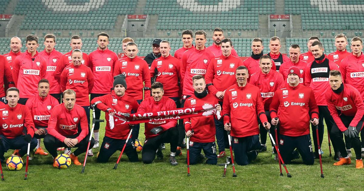 Reprezentacja Polski w amp futbolu trenowała z kadrą Nawałki
