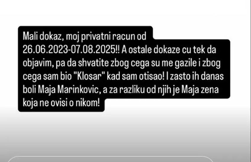 Asmin Durdžić otkrio stanje na računu nakon priča da ga Maja finansira