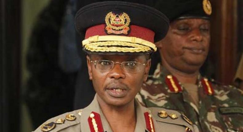 IG Joseph Boinett. He has dismissed claims linking Hessy wa Dandora to th police service.