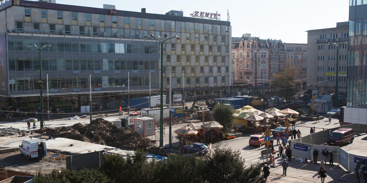 Rynek w Katowicach.