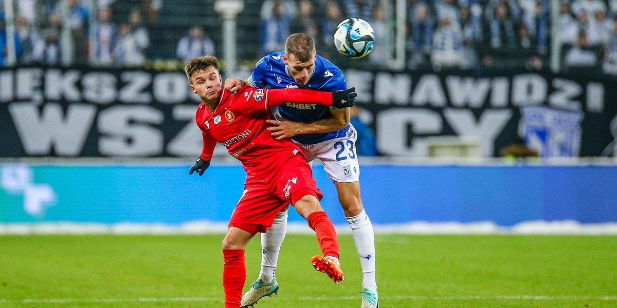 Mecz Lecha z Widzewem był zaciętym widowiskiem. 