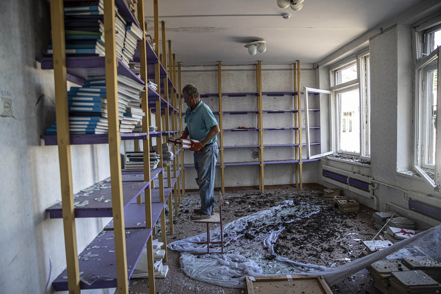 Szkoła w obwodzie charkowskim zniszczona przez Rosjan