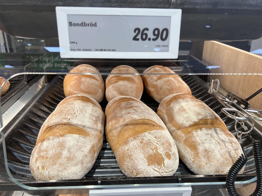 Chleb w szwedzkim Lidlu. 