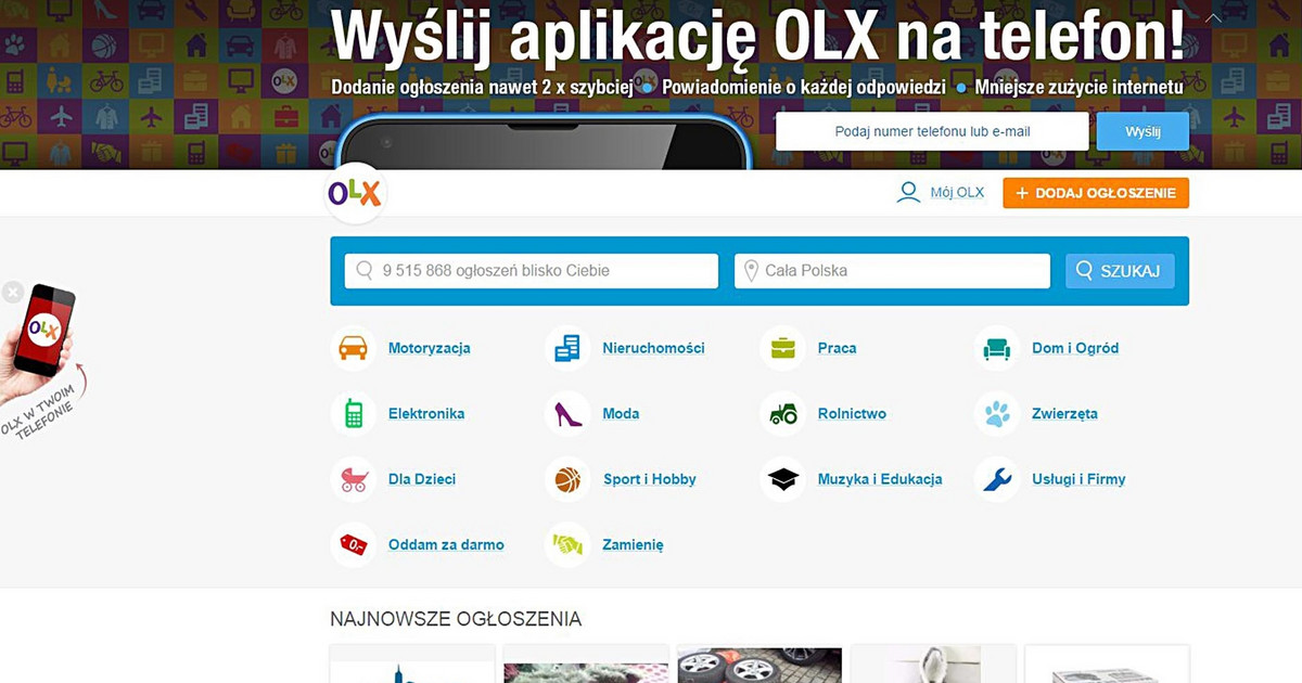 OLX wprowadza opłaty. Za sprzedaż motocykla czy ciągnika