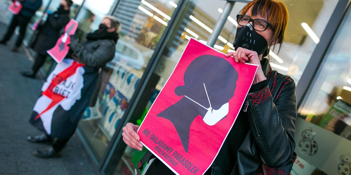 Protest przeciwko zaostrzeniu prawa aborcyjnego