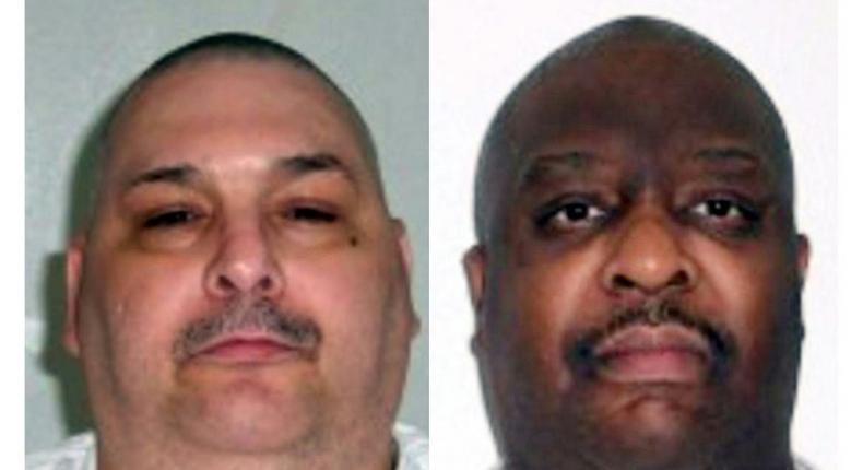 Jack Jones, left, and Marcel Williams, both sentenced to death in the 1990s, were executed by lethal injection in Arkansas