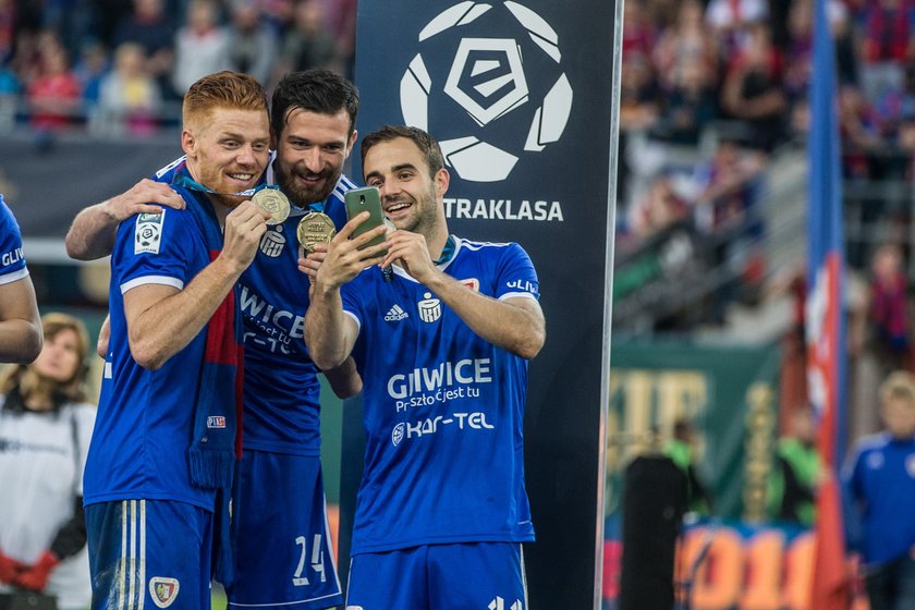 Pilka Nozna. Ekstraklasa. Piast Gliwice - Lech Poznan 19.05.2019