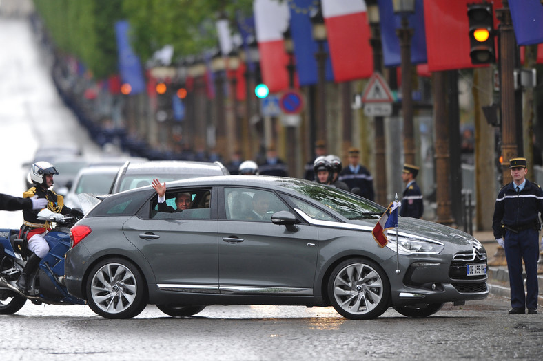 Francois Hollande w Citroënie DS5