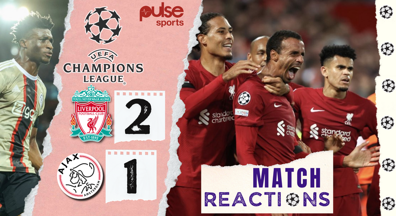 Social media reactions as Liverpool overcome Ajax scare in UCL