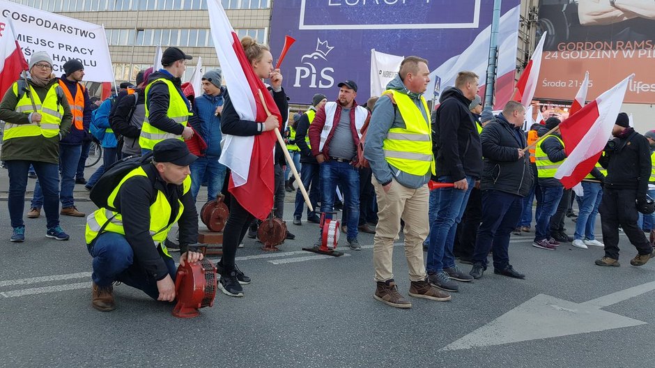 Protest rolników w Warszawie