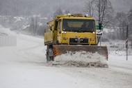 Śnieg opady śniegu zima mróz pogoda