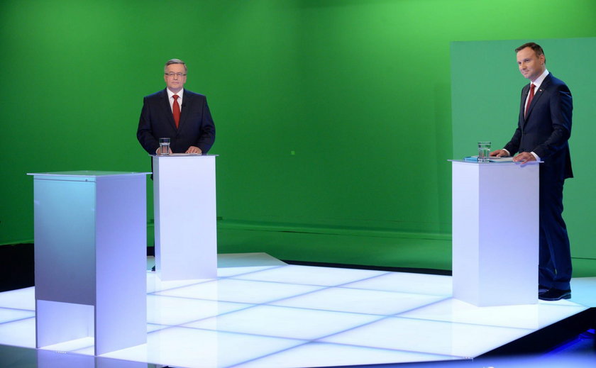 Najlepsze zdjęcia z debaty Duda-Komorowski