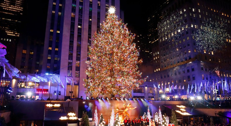 NBC hosted the lighting of the famous tree on Wednesday, November 30.Gary Hershorn/Getty Images