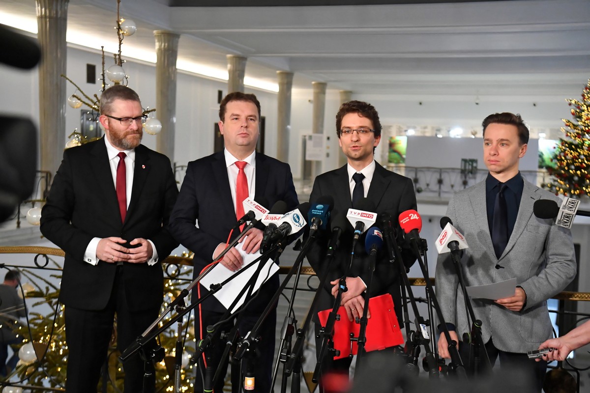 Krzysztof Bosak, Grzegorz Braun, Jacek Wilk, Michał Wawer