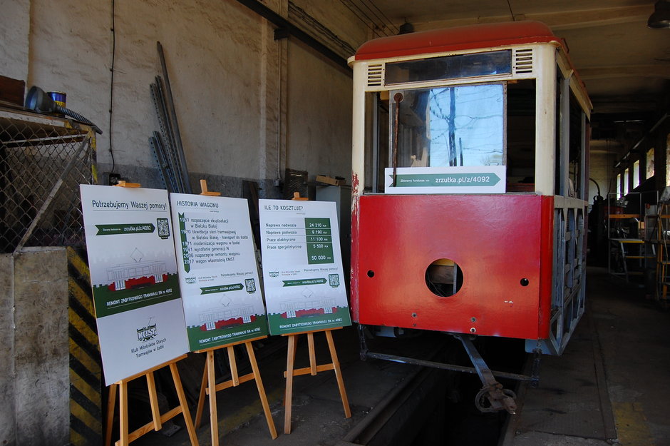 Klub Miłośników Starych Tramwajów w Łodzi chce wyremontować tramwaj Konstal 5N