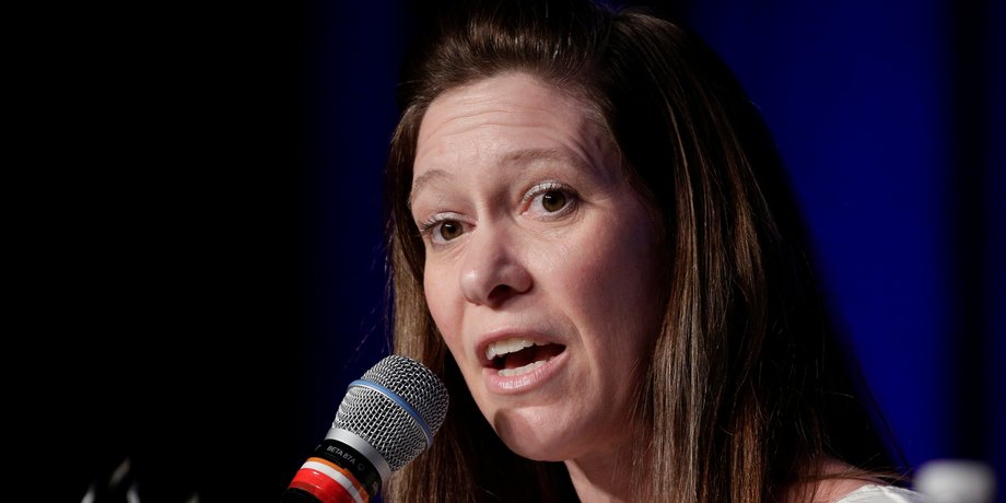 Sally Boyton Brown at a DNC forum.