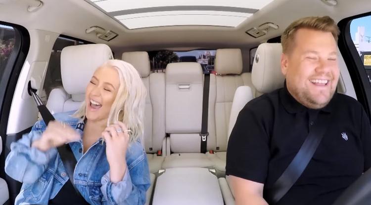 Christina Aguilera Carpool Karaoke-ja 8 perc tömény libabőr - VIDEÓ