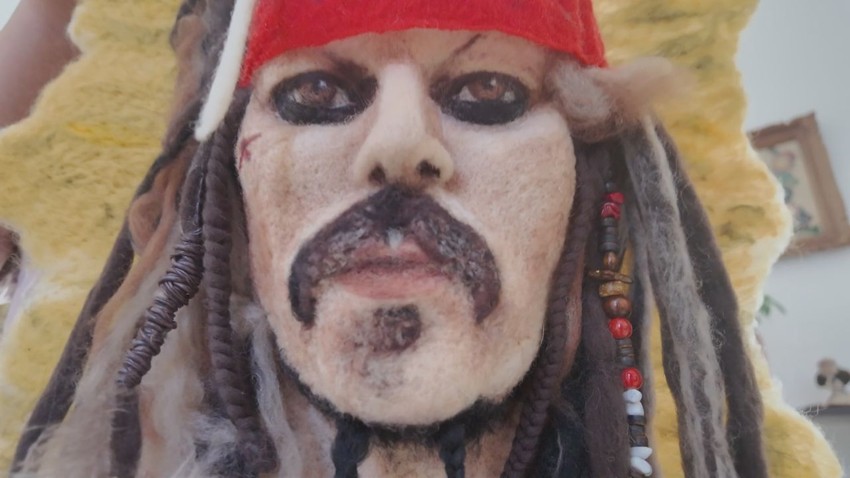 Od vune je napravila i Džoni Depa