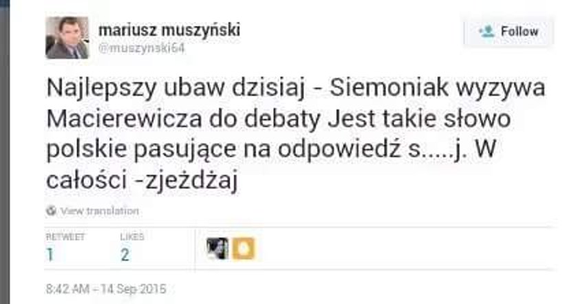 Kazał sp... ministrowi, a teraz ma być sędzią?!