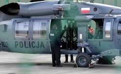 Podtopienia na Podkarpaciu. Do akcji wkraczają najnowsze policyjne śmigłowce