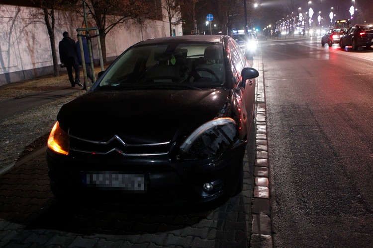 Kolizja konwoju prezydenta pod Belwederem