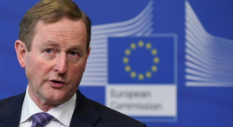 Irish Prime Minister Enda Kenny, seen in February 2017, announced this week he would be stepping down after six years as taoiseach (head of the Irish government) and 15 years as party leader, saying his replacement would take over on June 2