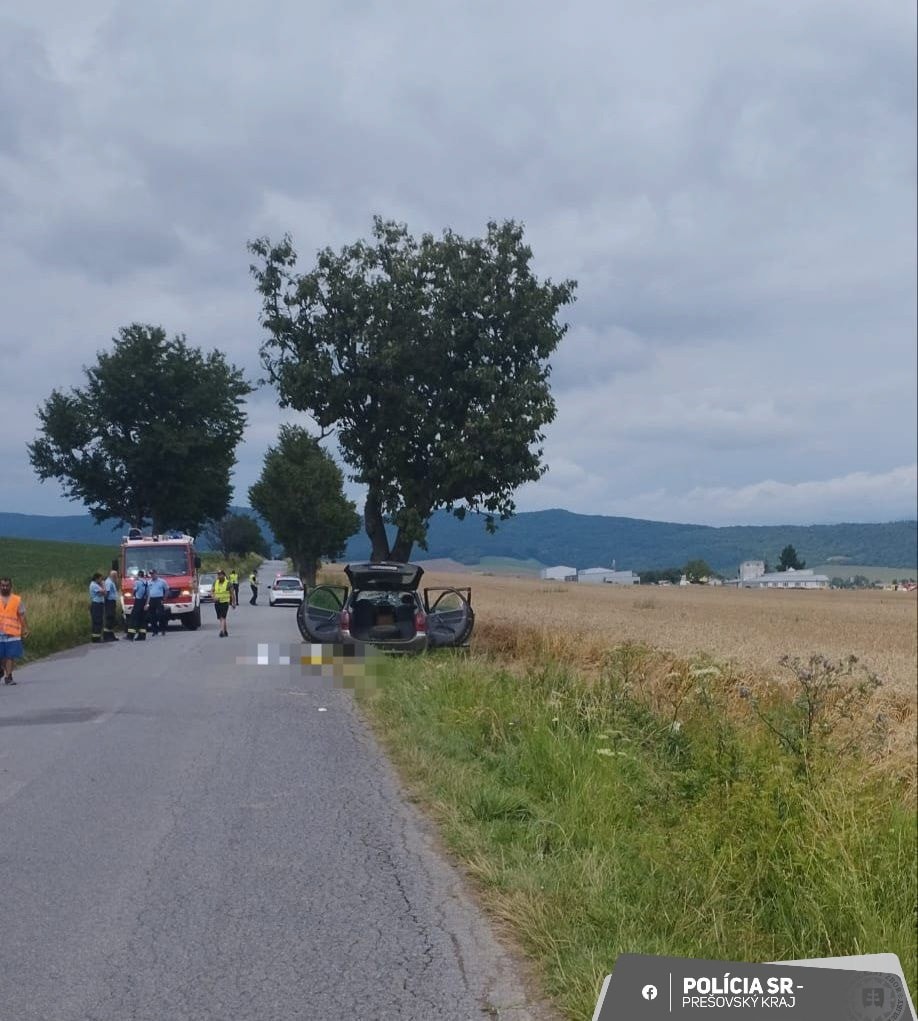 Pri obci Ražňany v okrese Sabinov došlo k vážnej dopravnej nehode. 