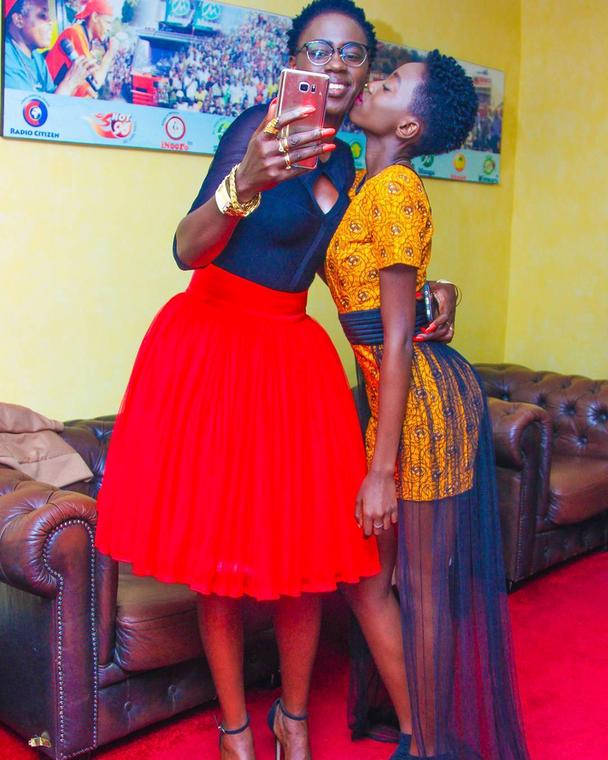 Akothee with daughter Rue Baby 
