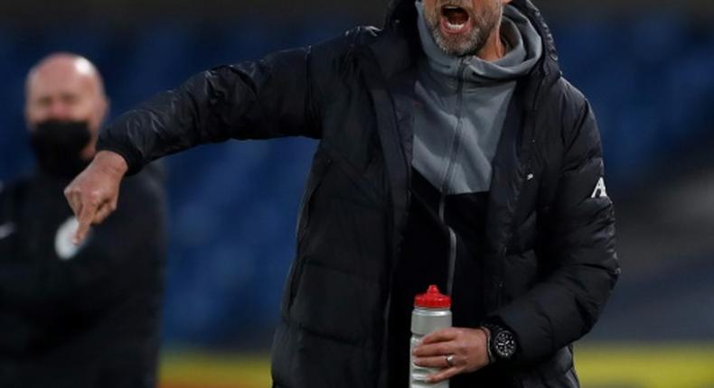 Awkward position - Liverpool manager Jurgen Klopp on the touchline at Elland Road