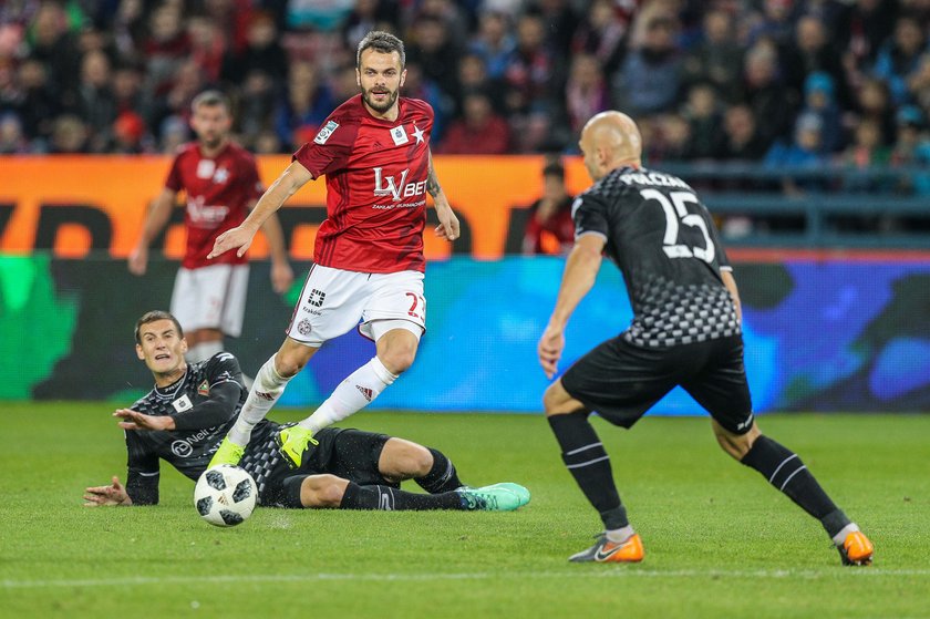 Pilka nozna. Ekstraklasa. Wisla Krakow - Zaglebie Sosnowiec. 29.10.2018