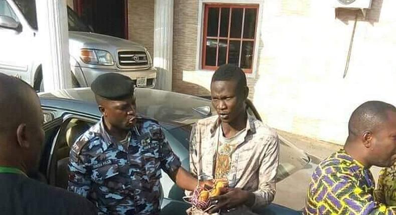 Police arrest suspected suicide bomber after failed attempt to blow up Living Faith Church, Sabin Tasha, Kaduna State [Facebook]